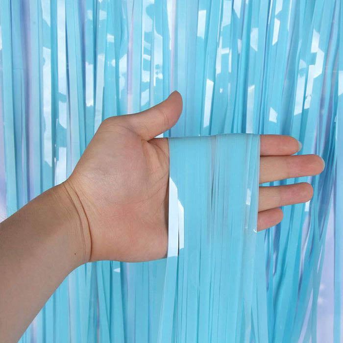 Cortina azul cielo mate