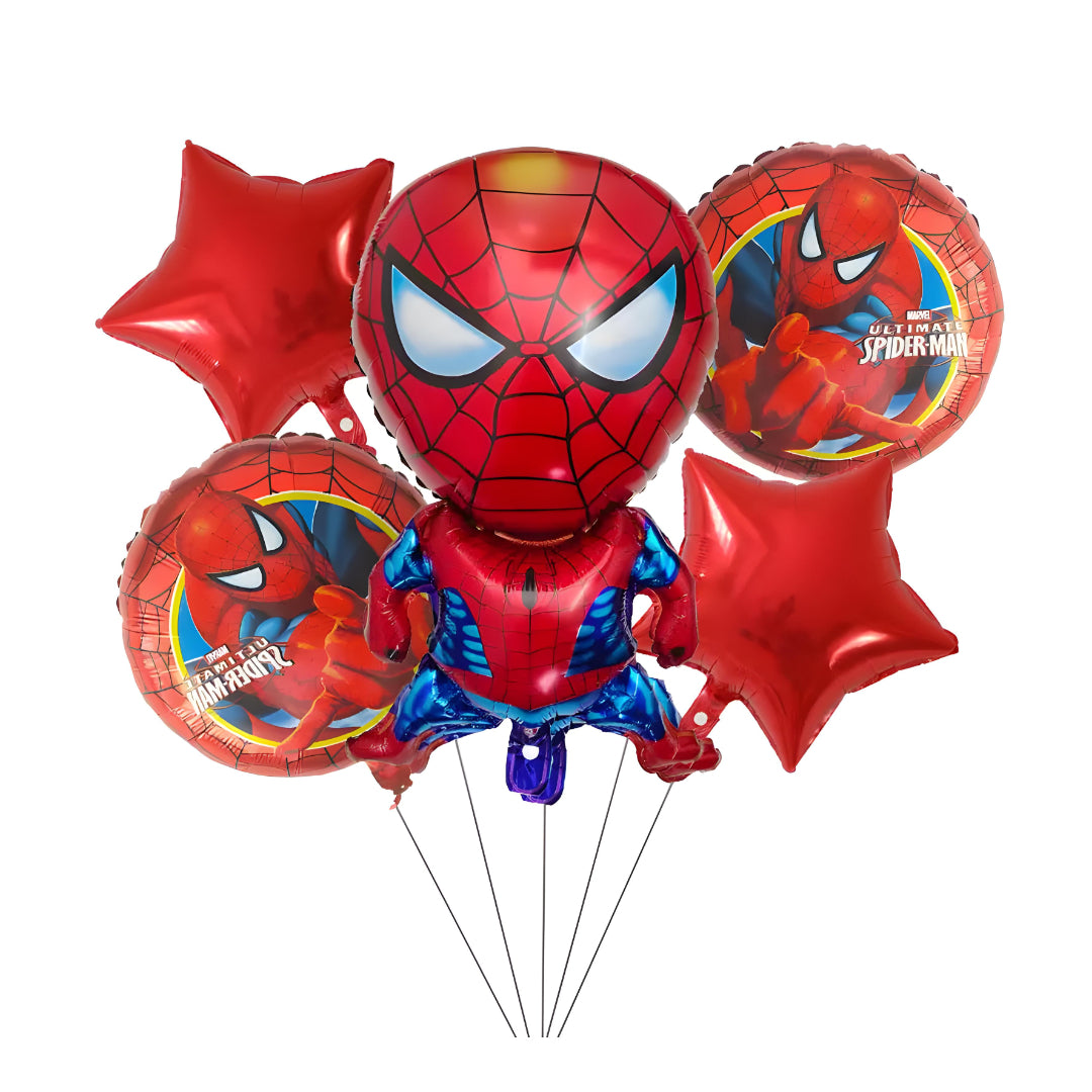 Spiderman set globos foil