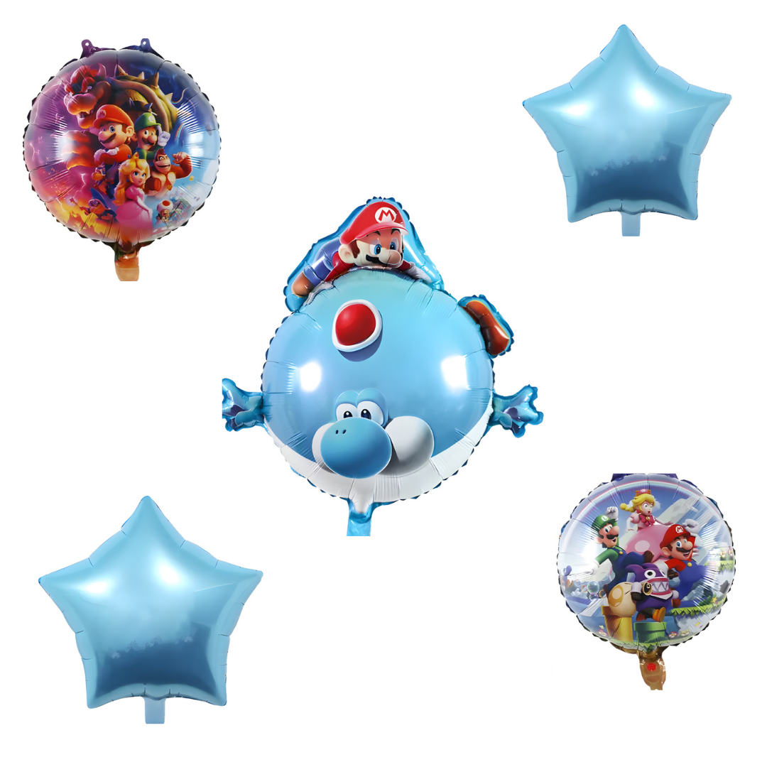 Set Mario Bros de globos foil