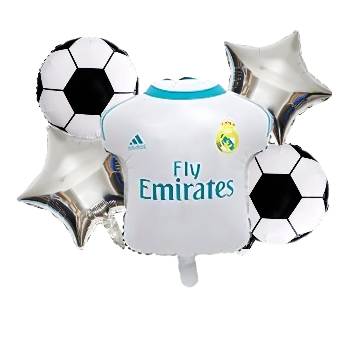 Bouquet Globos fútbol Real Madrid