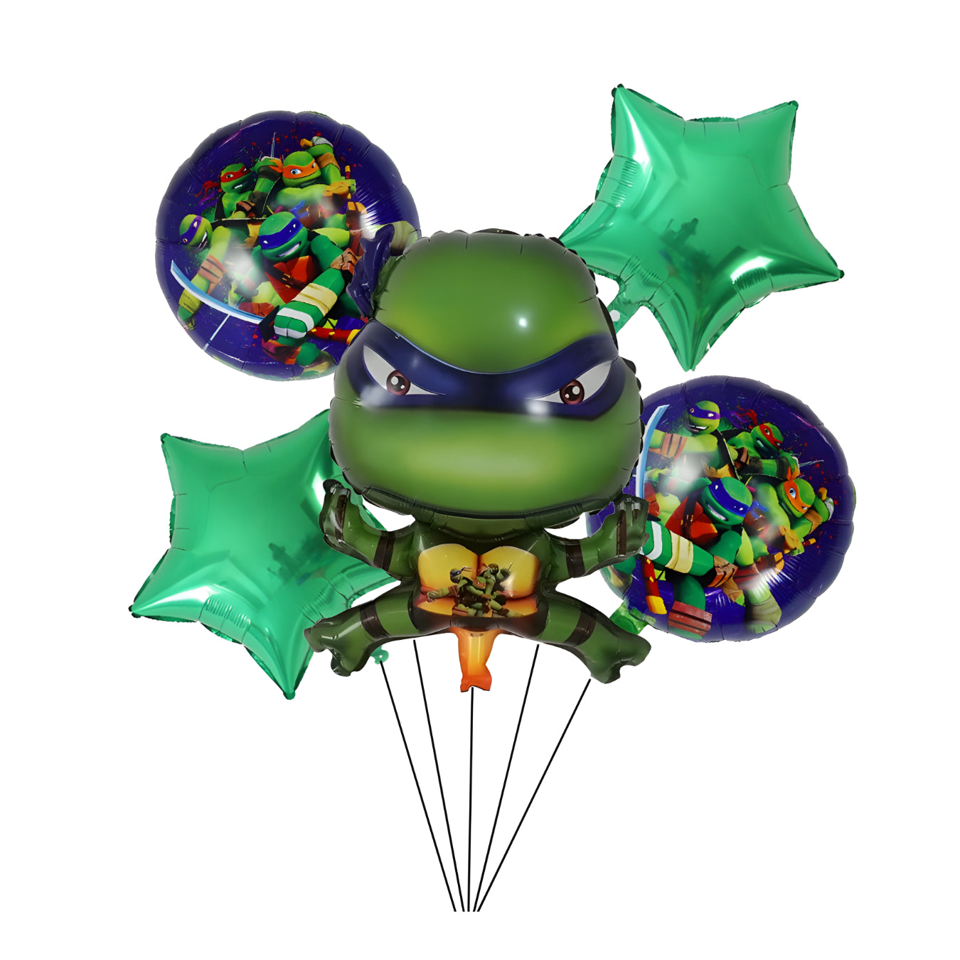 Set Tortugas Ninja de globos Foil