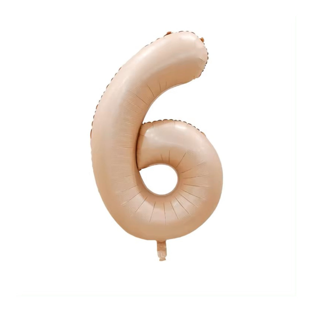Globo Número Beige