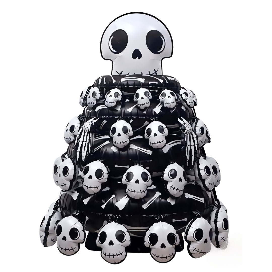 Globo esqueletos apilados