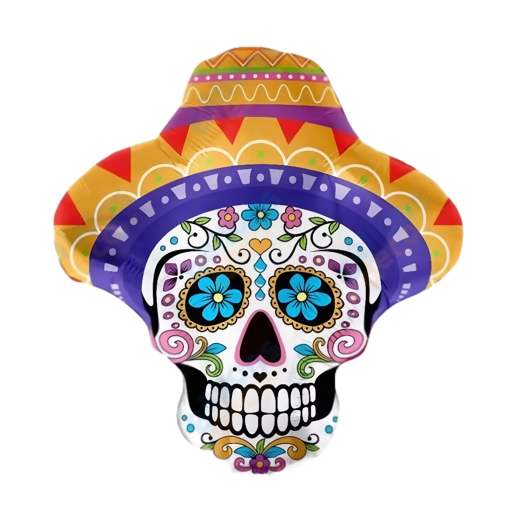 Globo calavera mexicana
