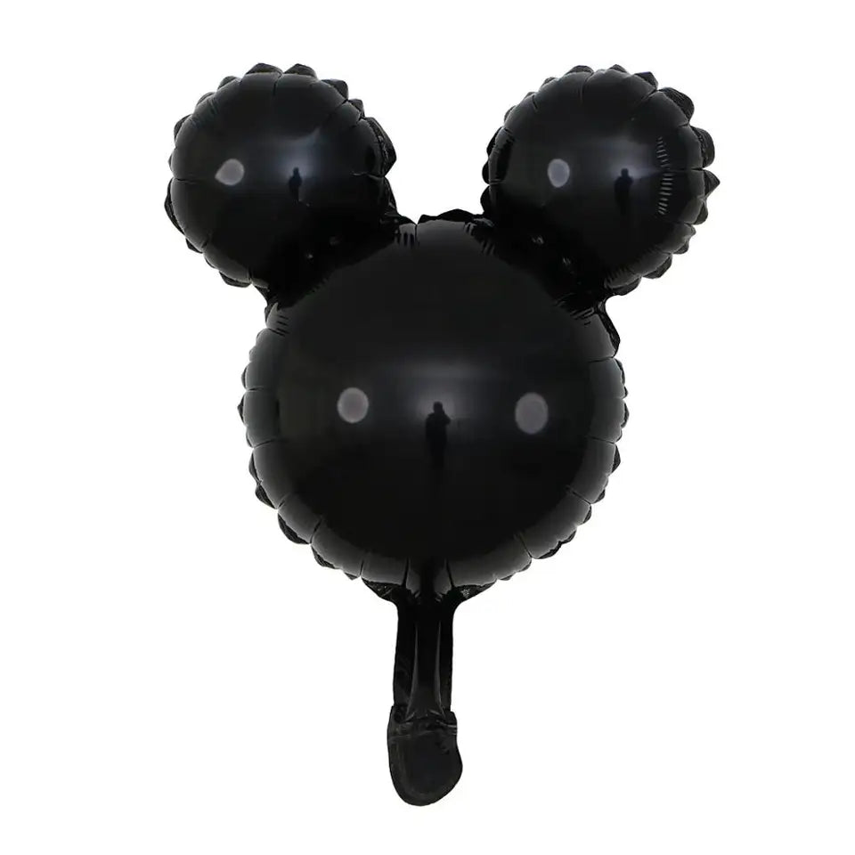 globo silueta mickey negro