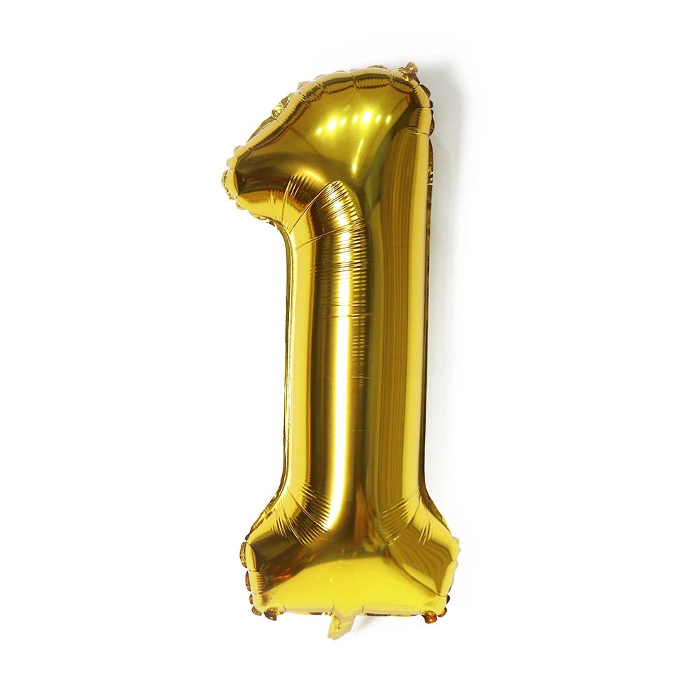 Globo Número Dorado