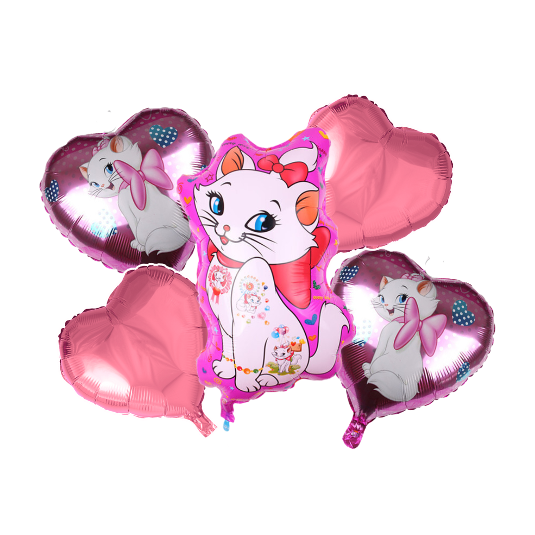 Gatita Marie set globos foil 5pz