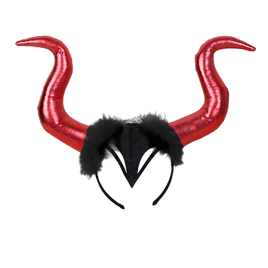Diadema Cuernos Rojos