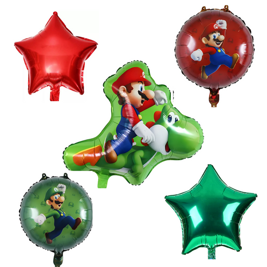 Set Mario Bros de globos foil