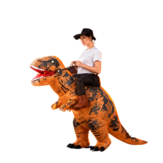 Disfraz Inflable Dinosaurio Montable