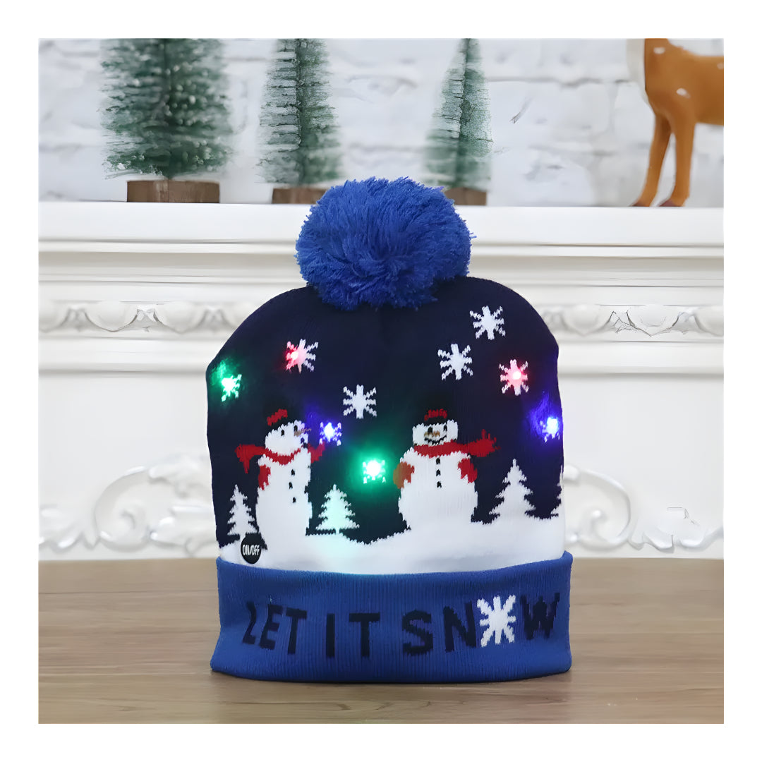 Bonete Navideño Con Luz