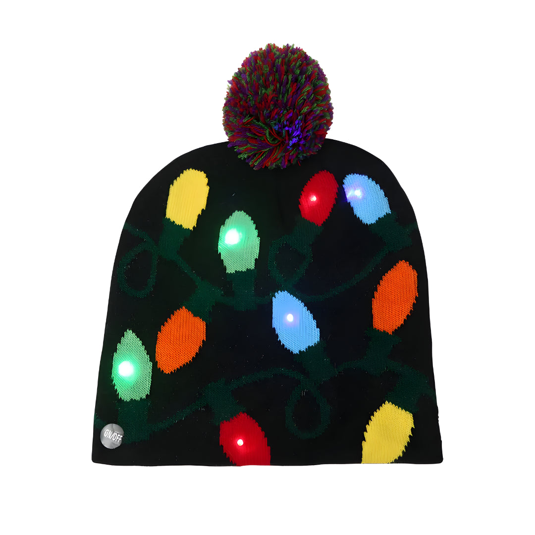Bonete Navideño Con Luz