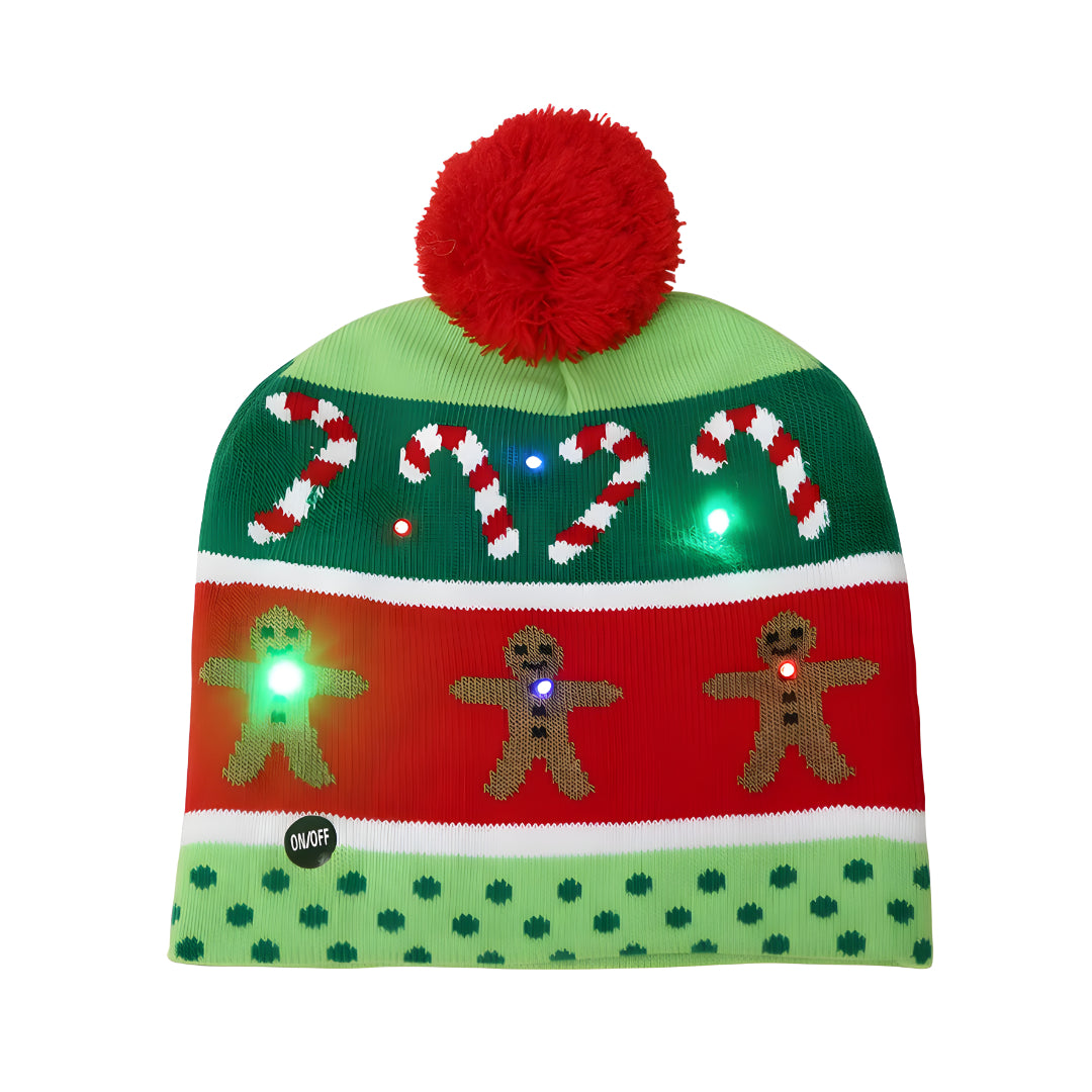 Bonete Navideño Con Luz