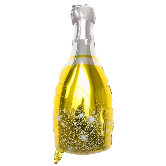 Globo botella champagne dorada