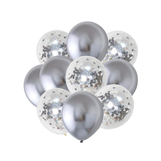 Bouquet de globos Plata