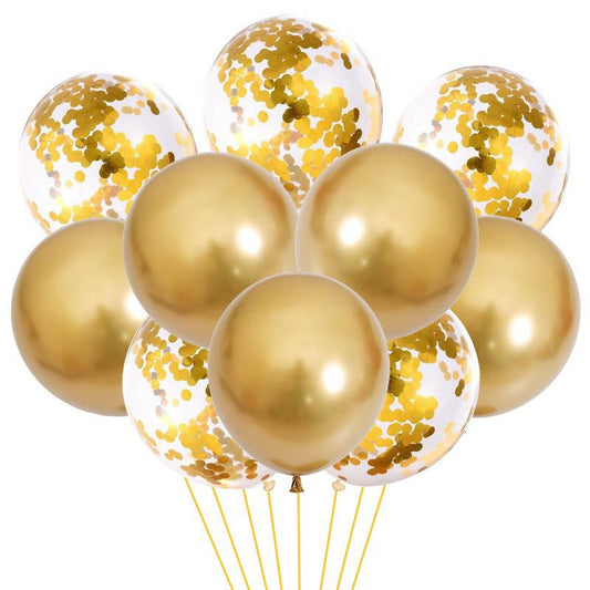 Bouquet de globos dorados